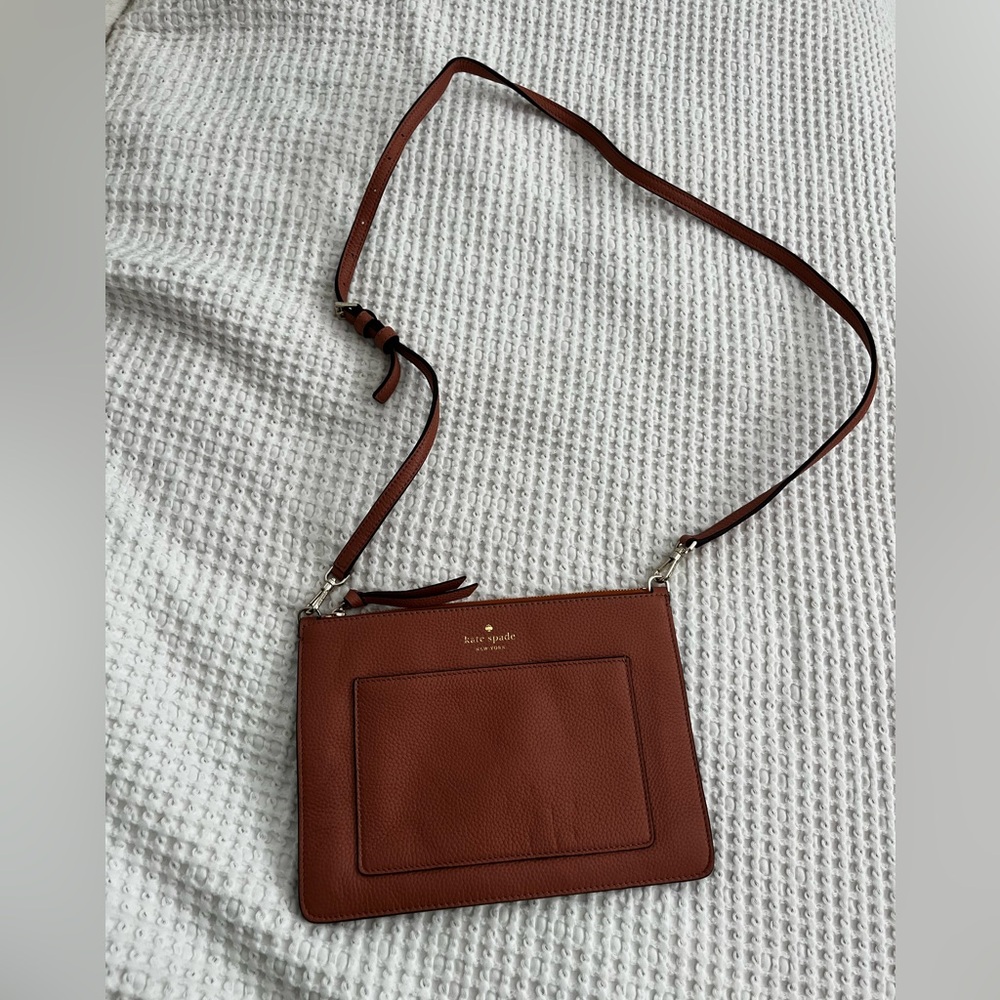 🌴 Kate Spade Pink/Terracotta Leather Crossbody Bag